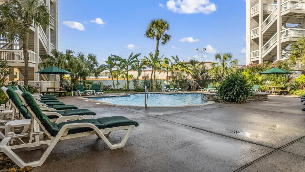 Oceanfront Condo Heated Pool Walk To Beach Views Galveston Exterior photo